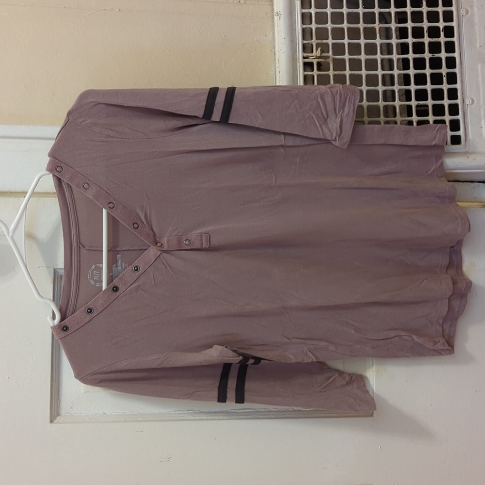 Dusty Purple Varsity 3/4 Sleeve